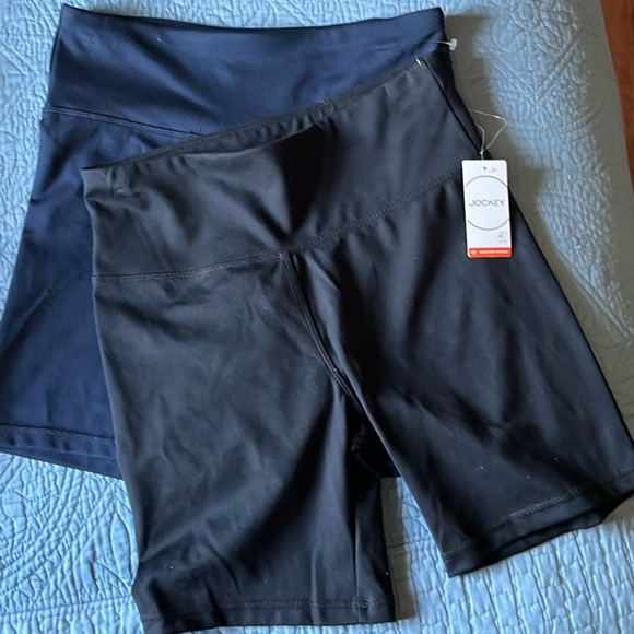 JOCKEY 2 pack poly bike short 7” deep black/neo navy size small - Picture 5 of 7